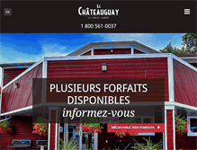 Tablet Screenshot of hotelchateauguay.com